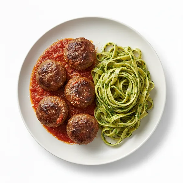 Waygu Meatball with Parsley Pasta